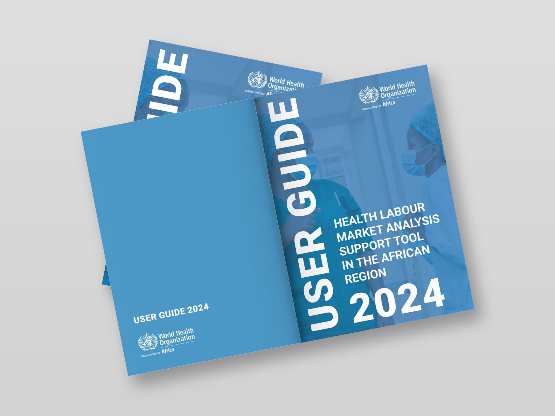 Stacked views of the redesigned guide, showing the consistent cover and identity system